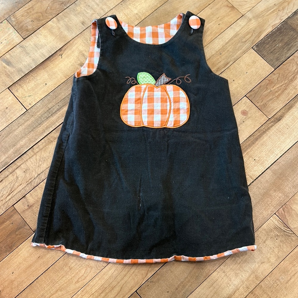 18-24 month reversible appliqué fall dress